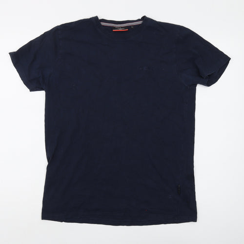 Pierre Cardin Men's Blue T-Shirt, Size L