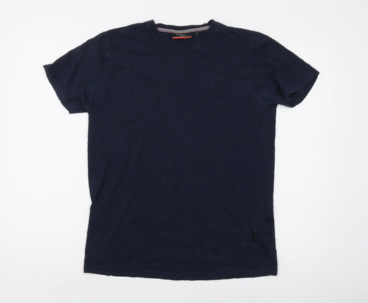 Pierre Cardin Men's Blue T-Shirt, Size L