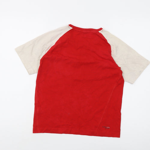 Adidas Boys Red Crew Neck T-Shirt, Size 11-12 Years