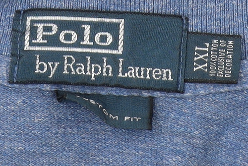 Ralph Lauren Men's Blue 2XL Polo Shirt Casual Logo