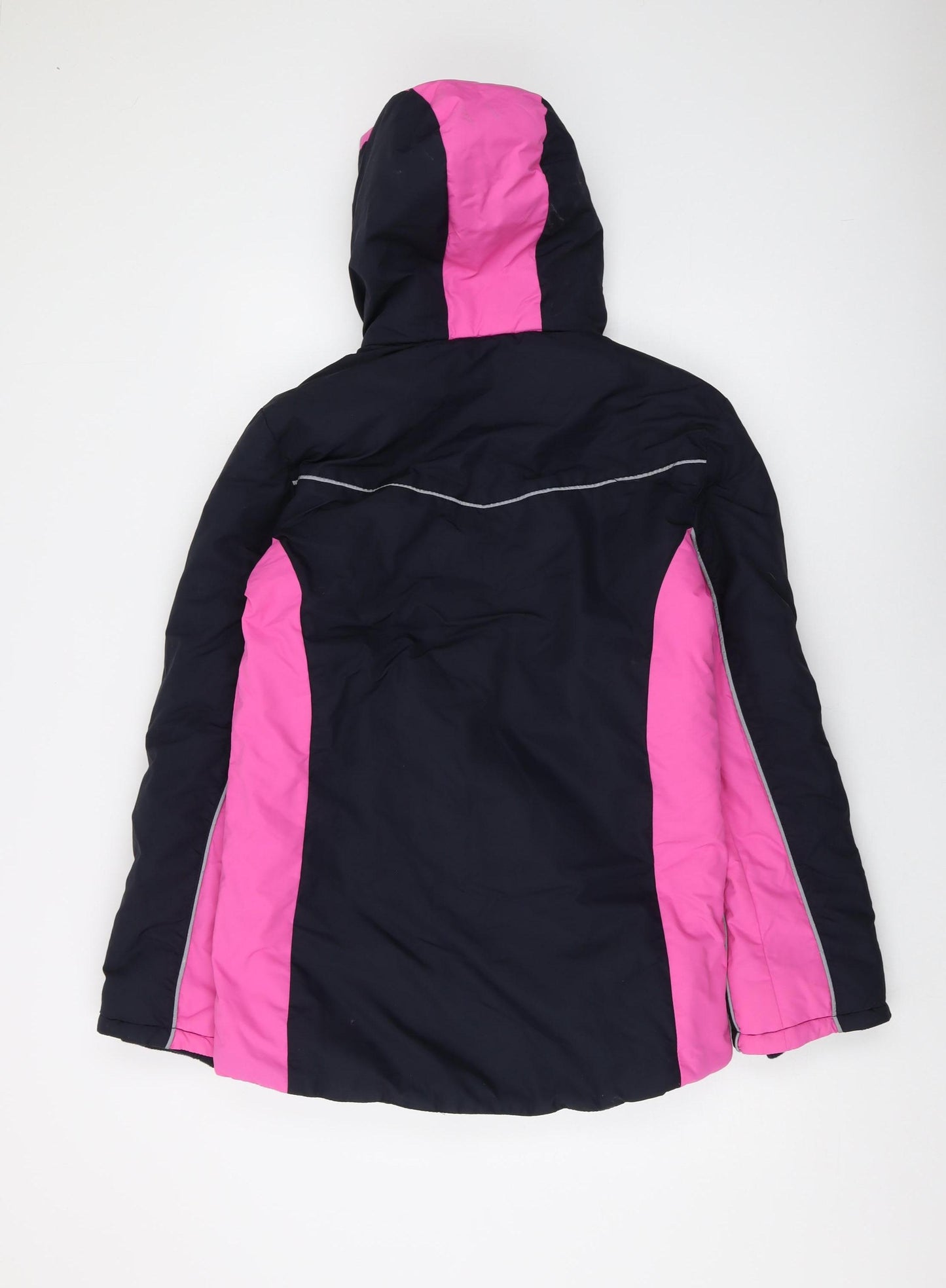 John Lewis Girls Black Pink Ski Jacket 14 Years
