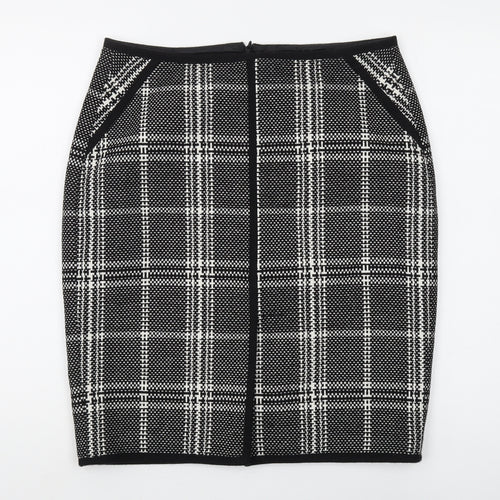 Atelier Gardeur Women's Black Check Pencil Skirt Size 16