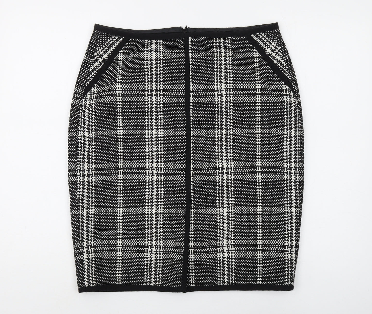 Atelier Gardeur Women's Black Check Pencil Skirt Size 16