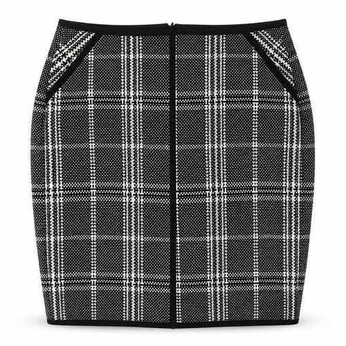 Atelier Gardeur Women's Black Check Pencil Skirt Size 16