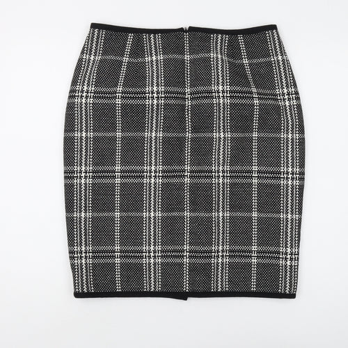 Atelier Gardeur Women's Black Check Pencil Skirt Size 16