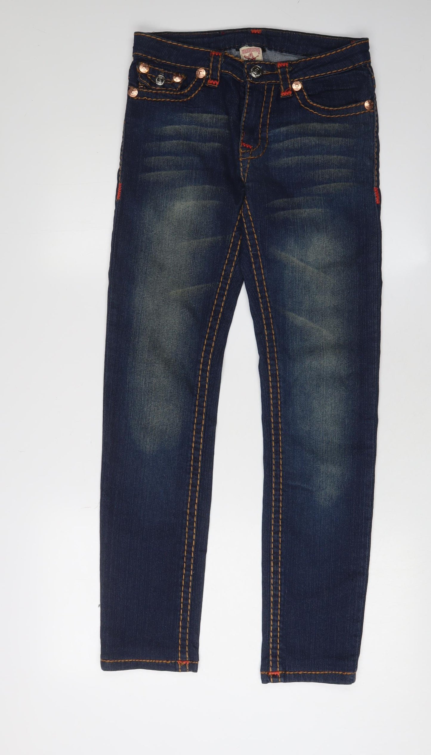 True Religion Women's Blue Skinny Jeans Size 27