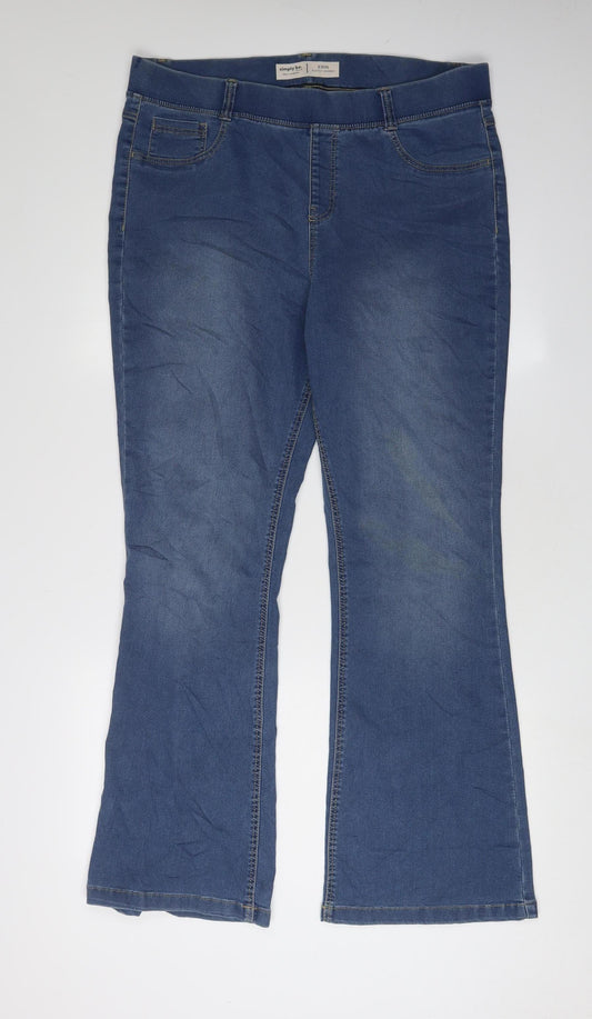 Simply Be Women's Blue Bootcut Jeans, Size 18