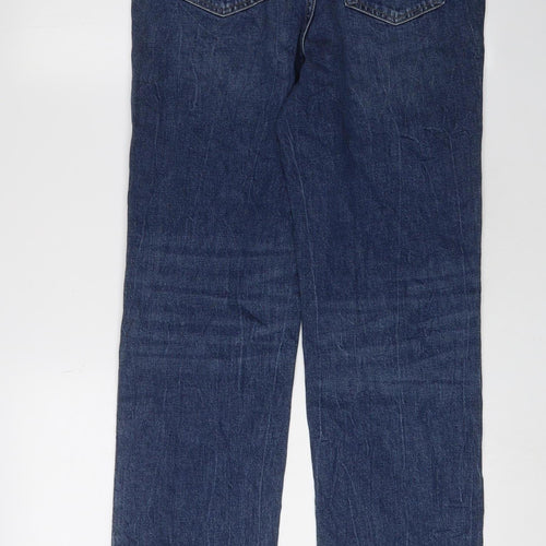 M&S Women's Blue Straight Denim Jeans Size 10 Regular