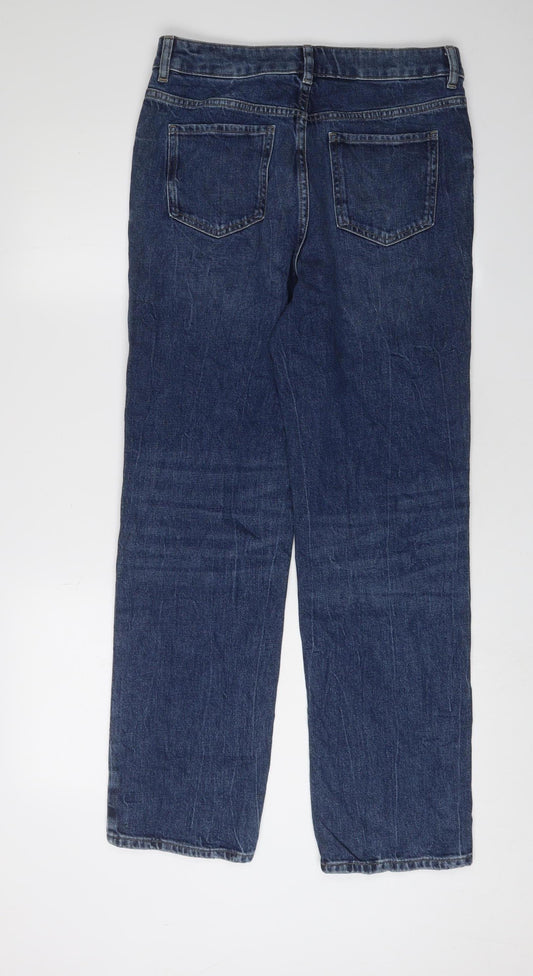 M&S Women's Blue Straight Denim Jeans Size 10 Regular