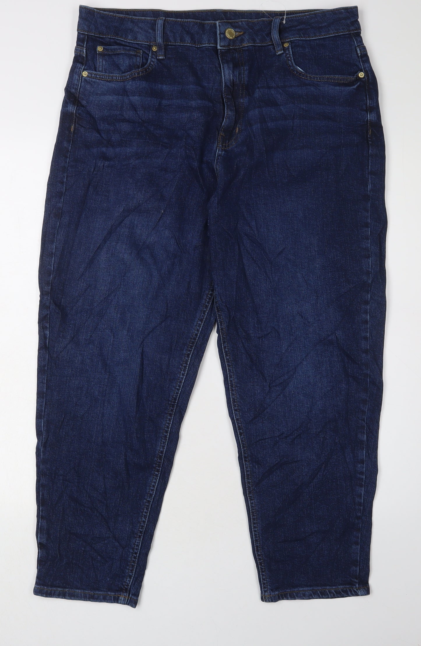 Marks and Spencer Women's Blue Mom Jeans Size 16