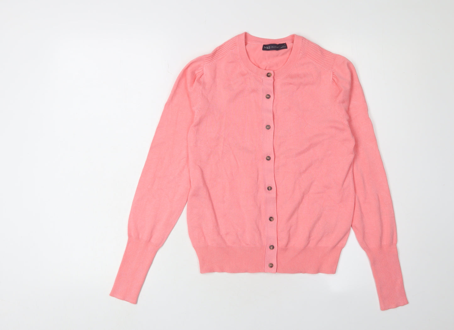 Marks and Spencer Women's Pink Cardigan Size 8