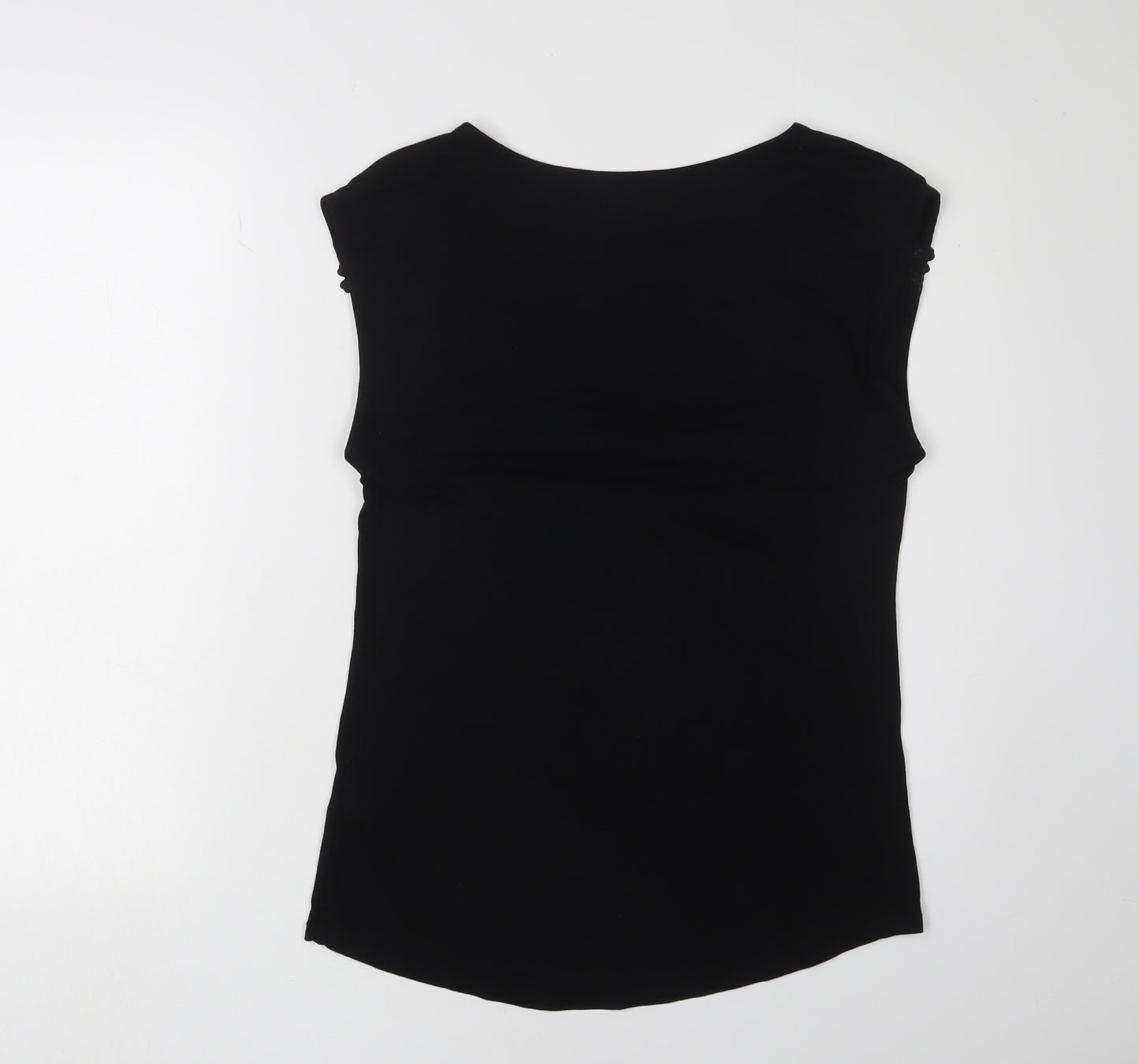 Wallis Women's Black Sleeveless Blouse Size 10 Regular Fit