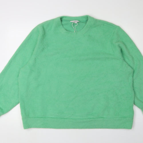 Marks and Spencer Women's Green Pullover Jumper XL