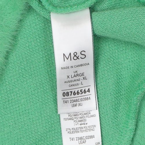 Marks and Spencer Women's Green Pullover Jumper XL