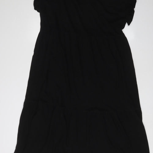 New Look Women's Black Cotton Dress Size 12