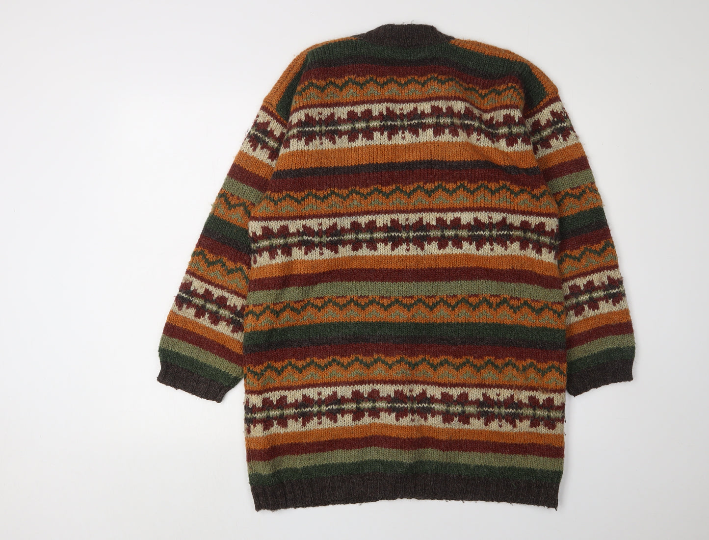 JFW Casuals Men's Multicoloured Fair Isle Cardigan M