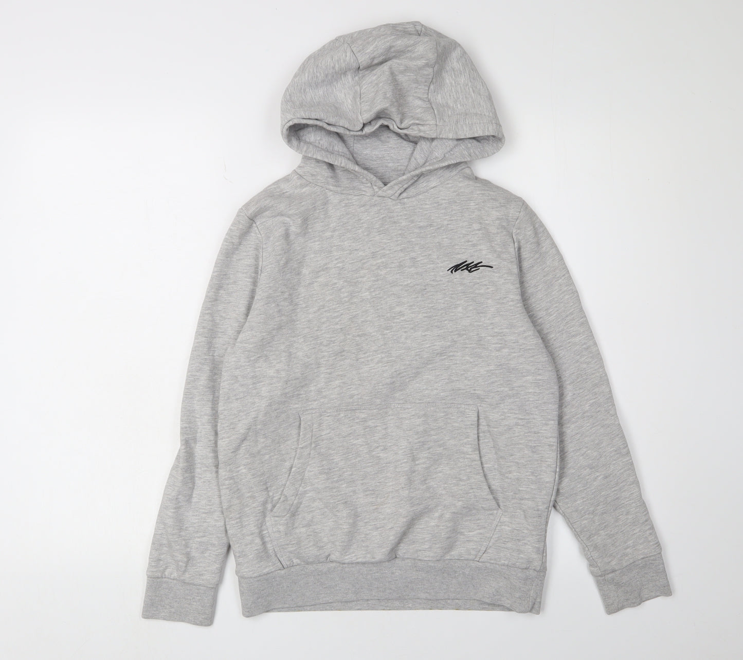 Next Boys Grey Pullover Hoodie, 11 Years, Cotton Blend