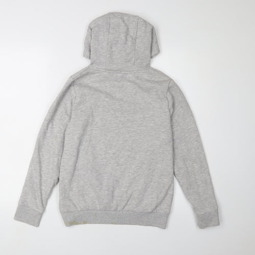 Next Boys Grey Pullover Hoodie, 11 Years, Cotton Blend