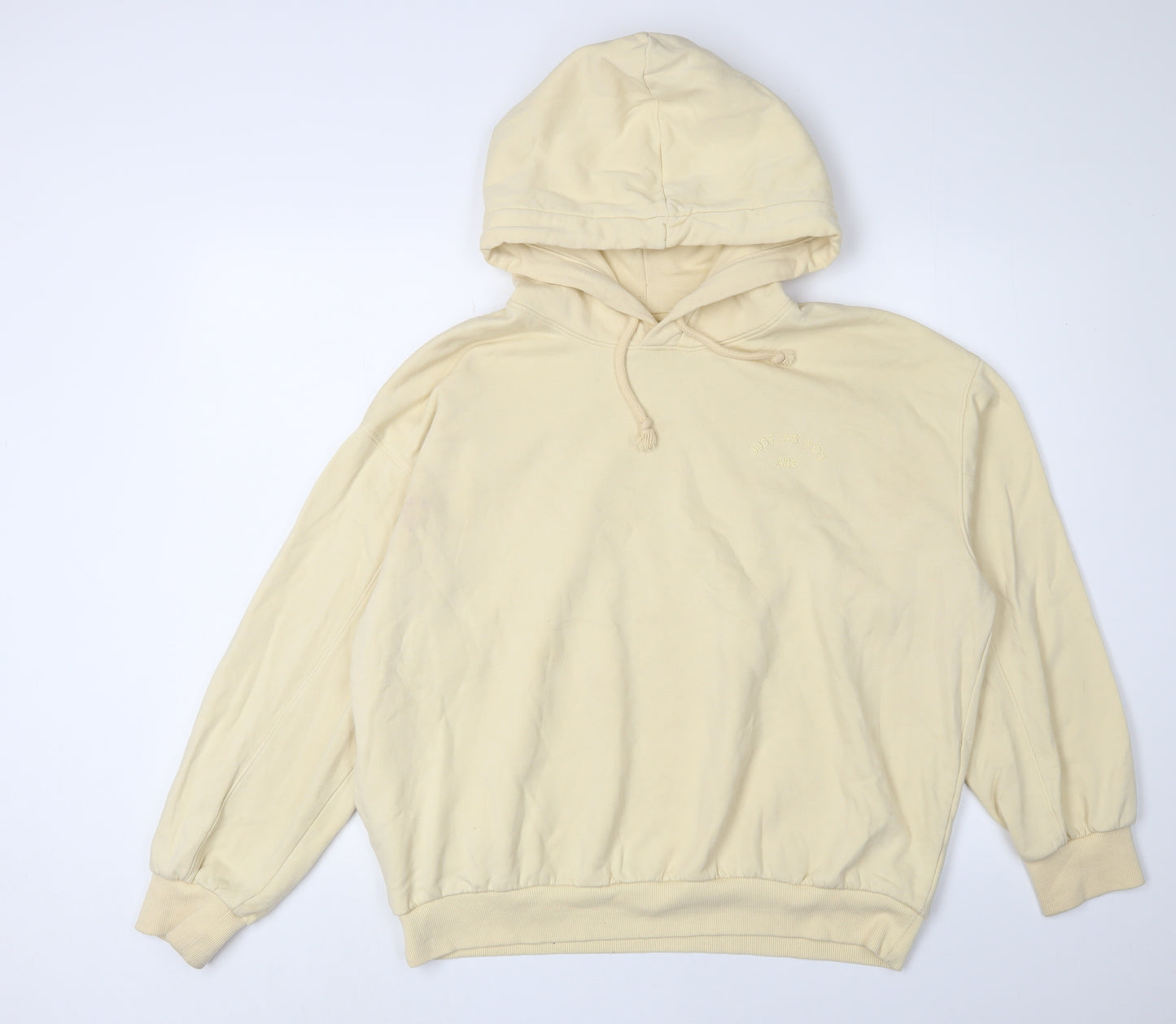 H&M Beige Women's Pullover Hoodie, Size 12