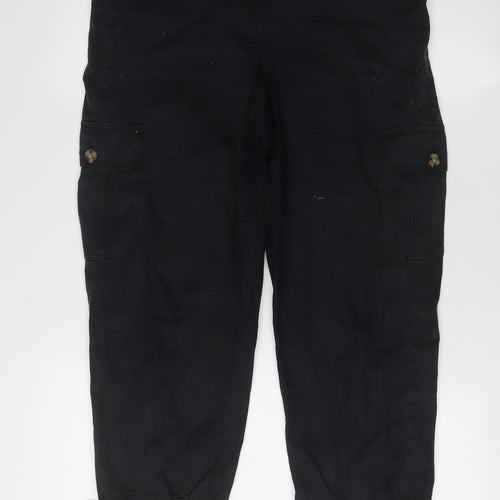 Marks and Spencer Women's Black Cargo Trousers Size 10