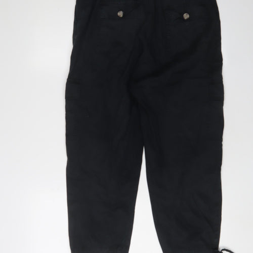 Marks and Spencer Women's Black Cargo Trousers Size 10