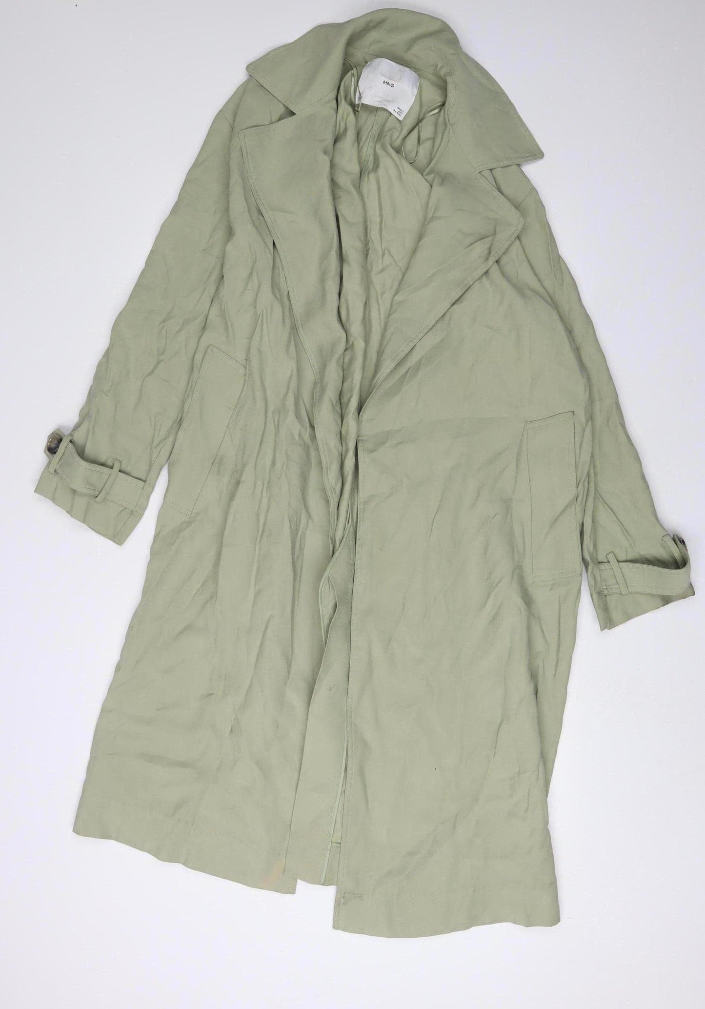 MNG Women's Green Trench Coat Size S