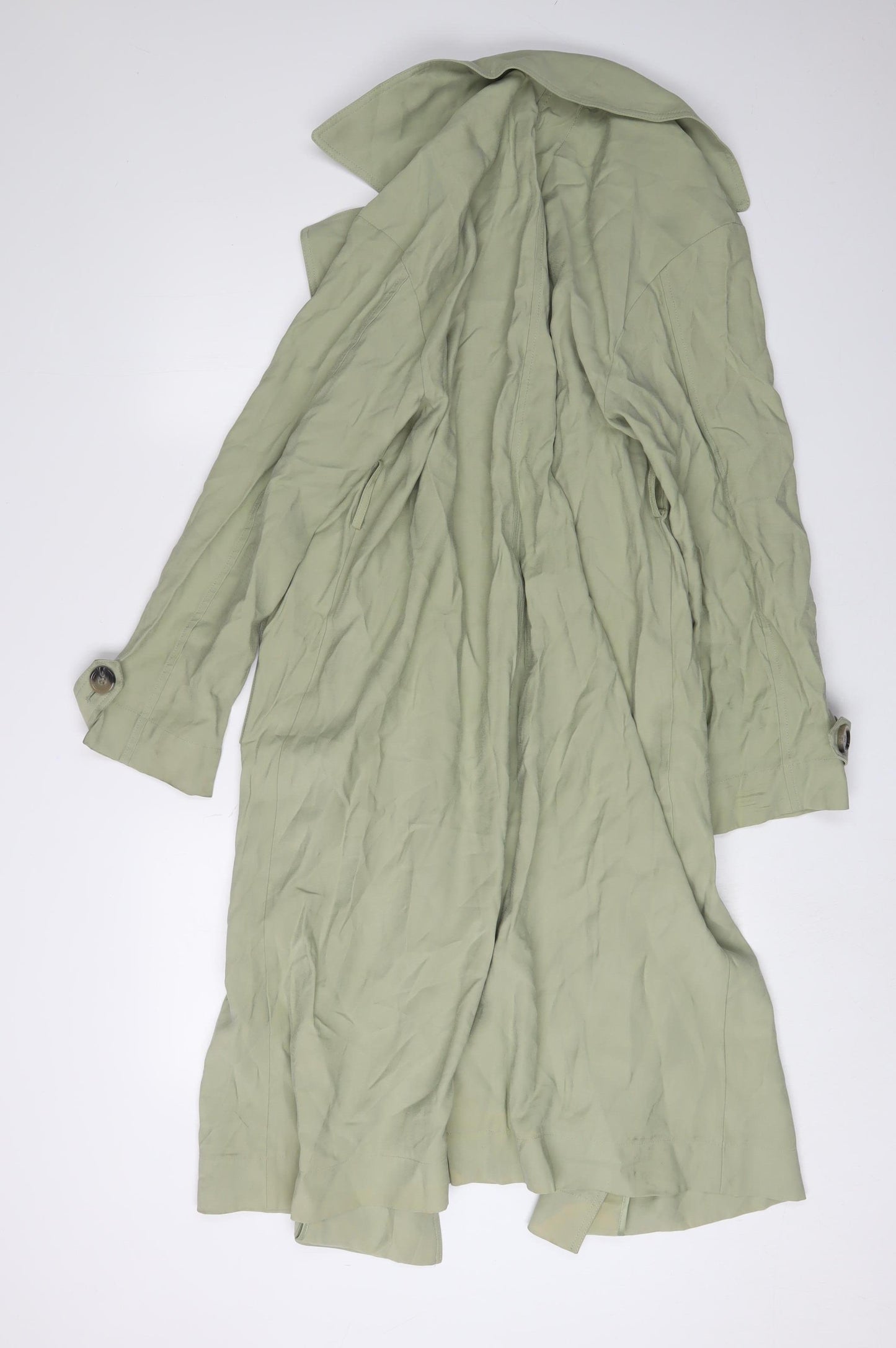 MNG Women's Green Trench Coat Size S