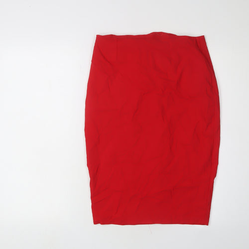 ASOS Women's Red Pencil Skirt Size 12