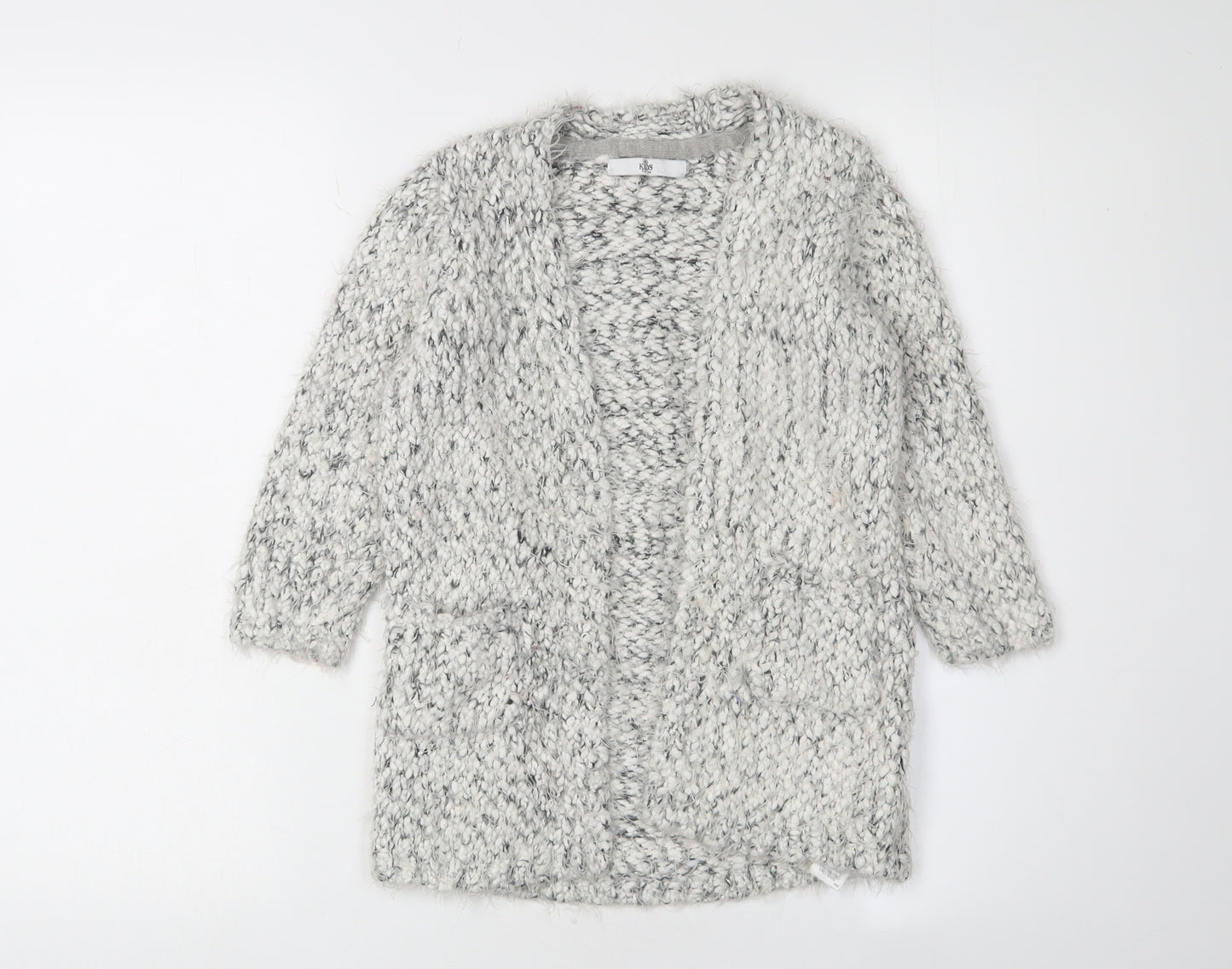 Marks and Spencer Girls Grey Cardigan 7-8 Years