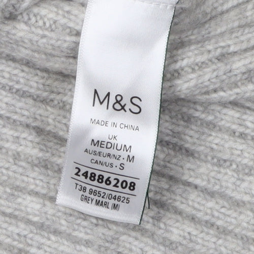 Marks and Spencer Women's Grey M Crew Neck Jumper