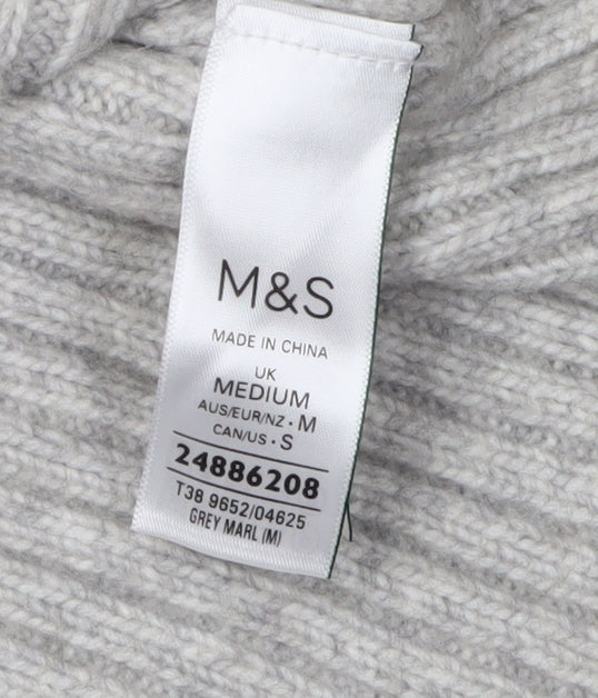 Marks and Spencer Women's Grey M Crew Neck Jumper