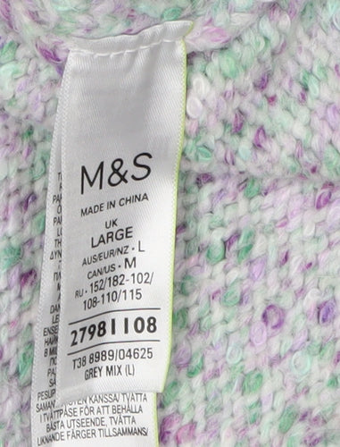 Marks and Spencer Women’s Multicoloured Pullover Jumper L