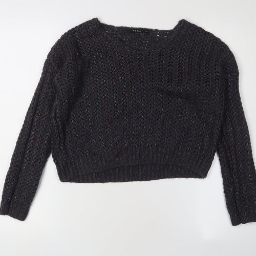 Mohito Women's Black 2XS Cable-Knit Pullover Jumper