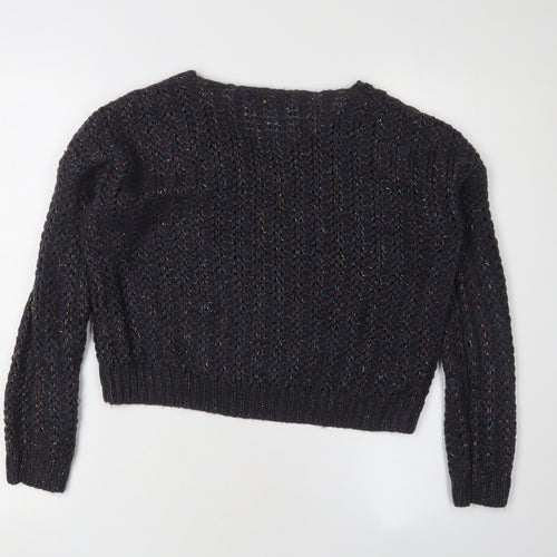 Mohito Women's Black 2XS Cable-Knit Pullover Jumper