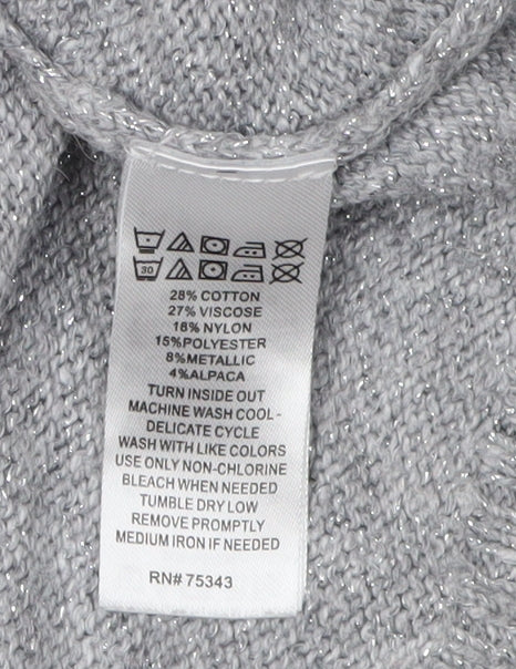 Lulurain Girls Grey Fair Isle Pullover Jumper, 7 Years