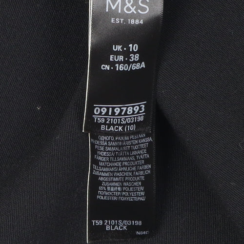 Marks and Spencer Women's Black Pencil Skirt Size 10