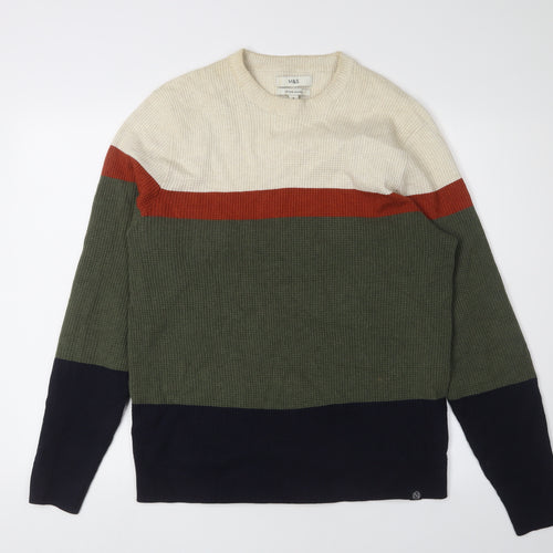 Marks and Spencer Men's Multicoloured Knit Pullover M