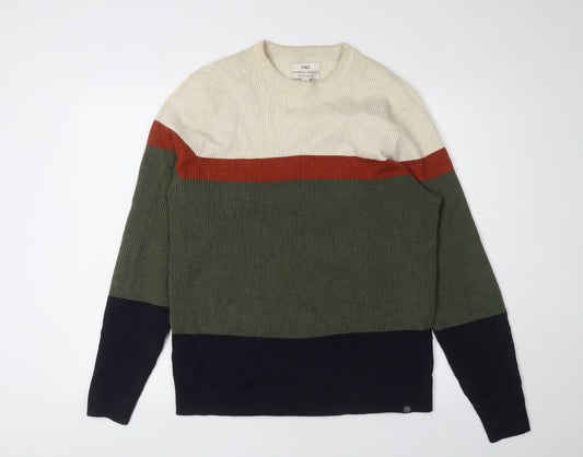 Marks and Spencer Men's Multicoloured Knit Pullover M