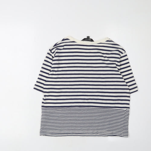New Look Girls Striped Ringer T-Shirt - Multicoloured Nautical 12-13Y