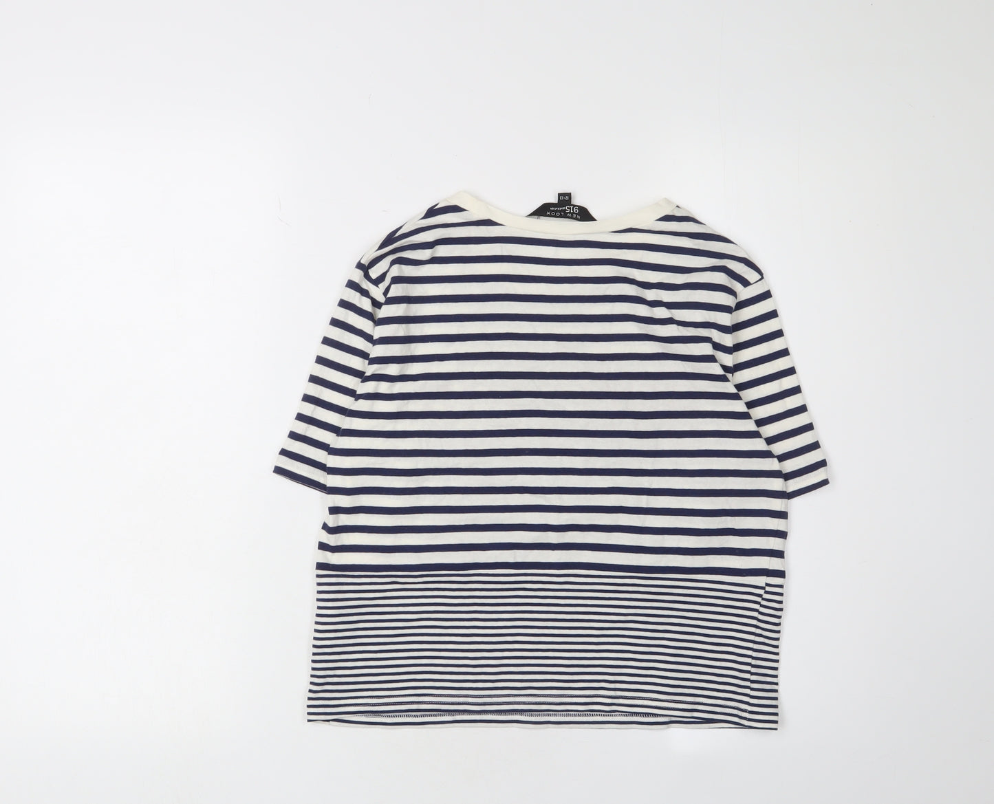 New Look Girls Striped Ringer T-Shirt - Multicoloured Nautical 12-13Y
