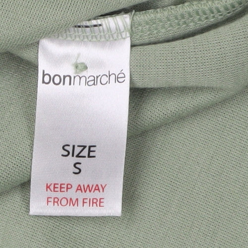 Bonmarché Women’s Green Knit Blouse - Size S, Casual Style