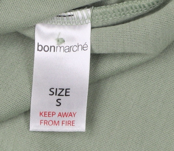 Bonmarché Women’s Green Knit Blouse - Size S, Casual Style