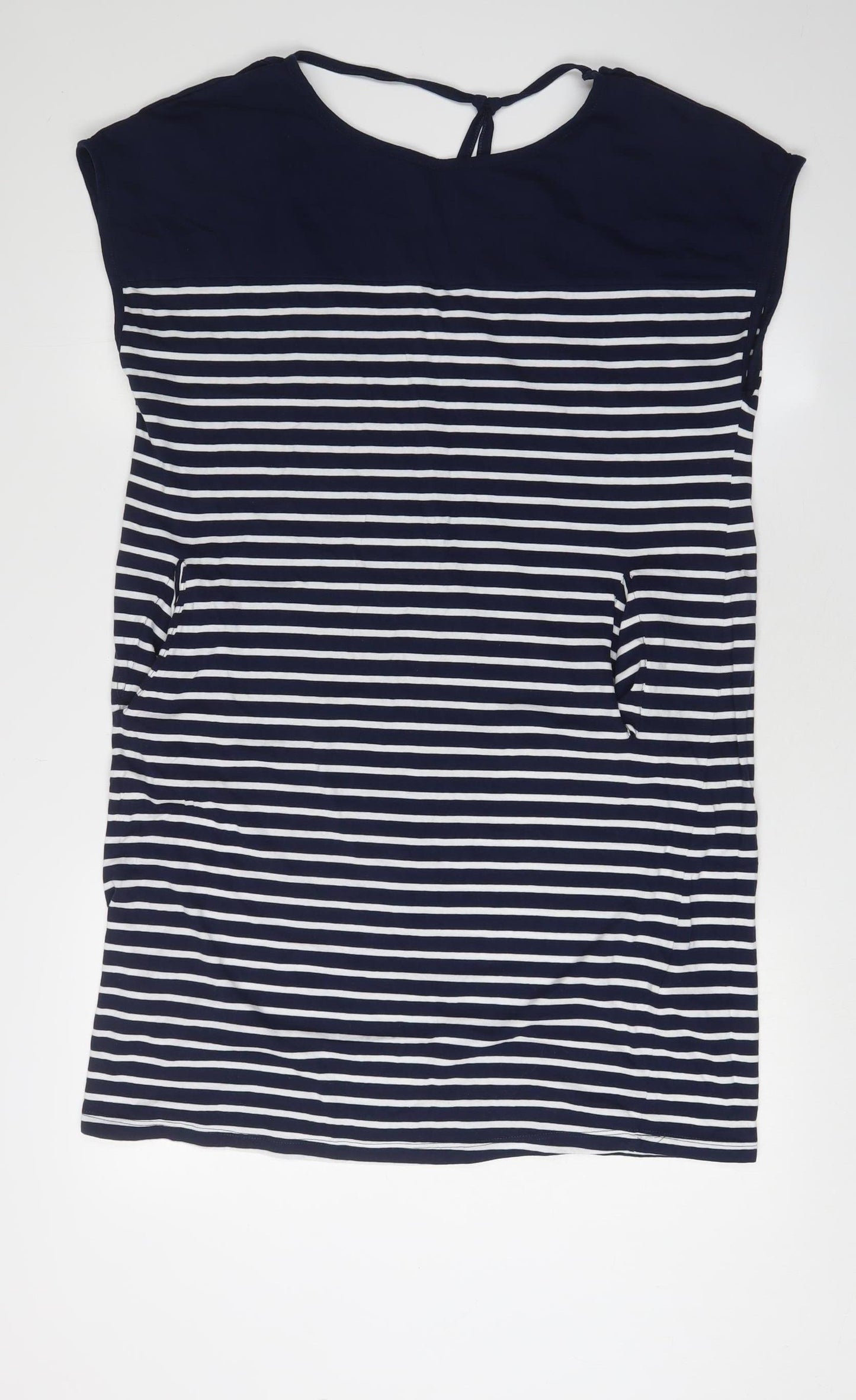 Women'secret Blue Striped T-Shirt Dress, Size 12