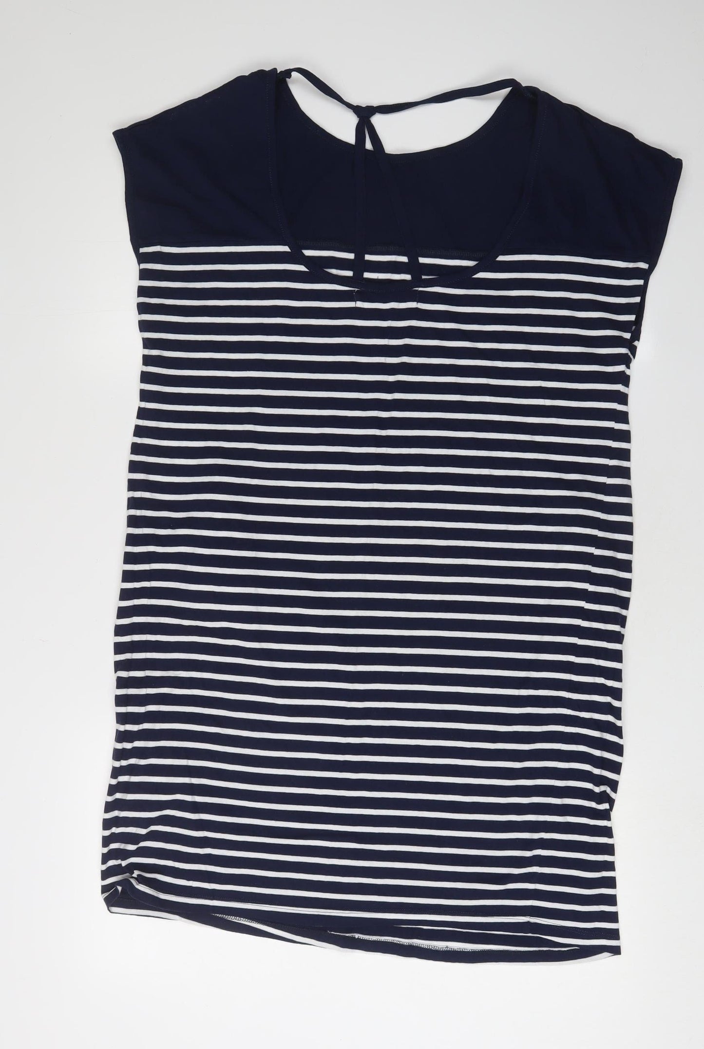 Women'secret Blue Striped T-Shirt Dress, Size 12