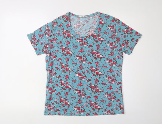 Tulchan Women's Floral Multicoloured T-Shirt Size 12