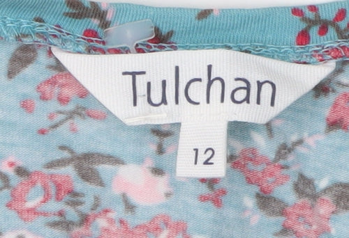 Tulchan Women's Floral Multicoloured T-Shirt Size 12