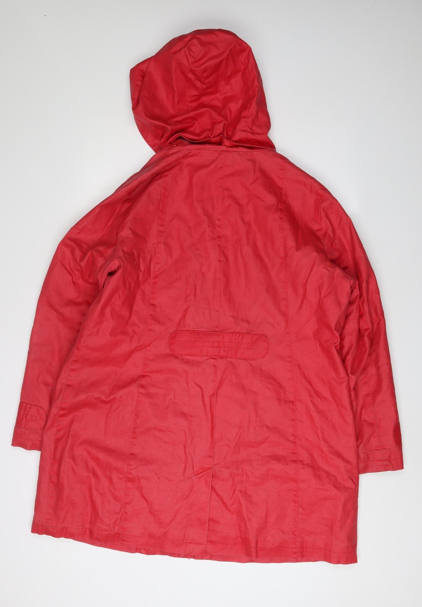 Marks and Spencer Women's Red Hooded Parka Coat Size 18
