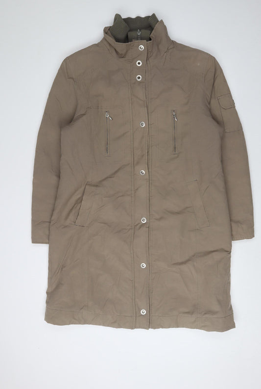 Dorothy Perkins Women's Brown Parka Coat Size 16