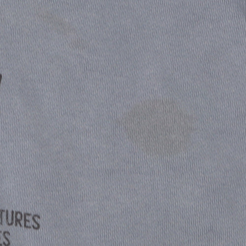 Pull&Bear Teens Blue Hoodie Pullover 2XS Graphic Print