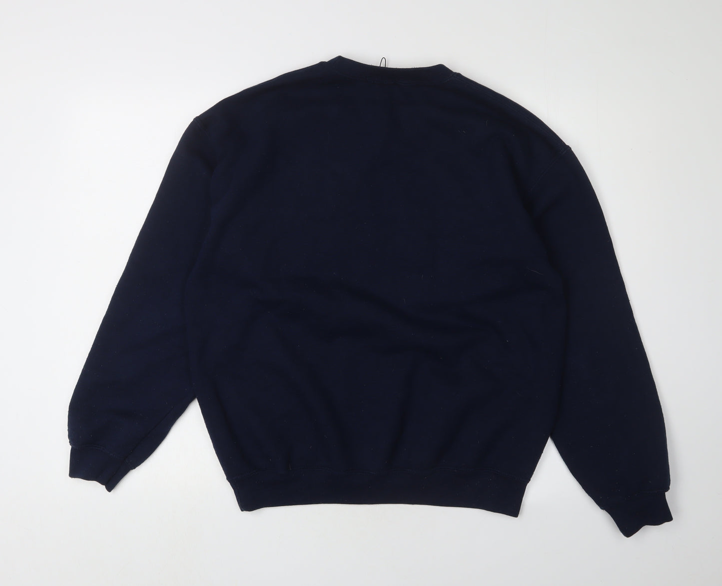 PrettyLittleThing Women's Blue S Logo Pullover Sweatshirt